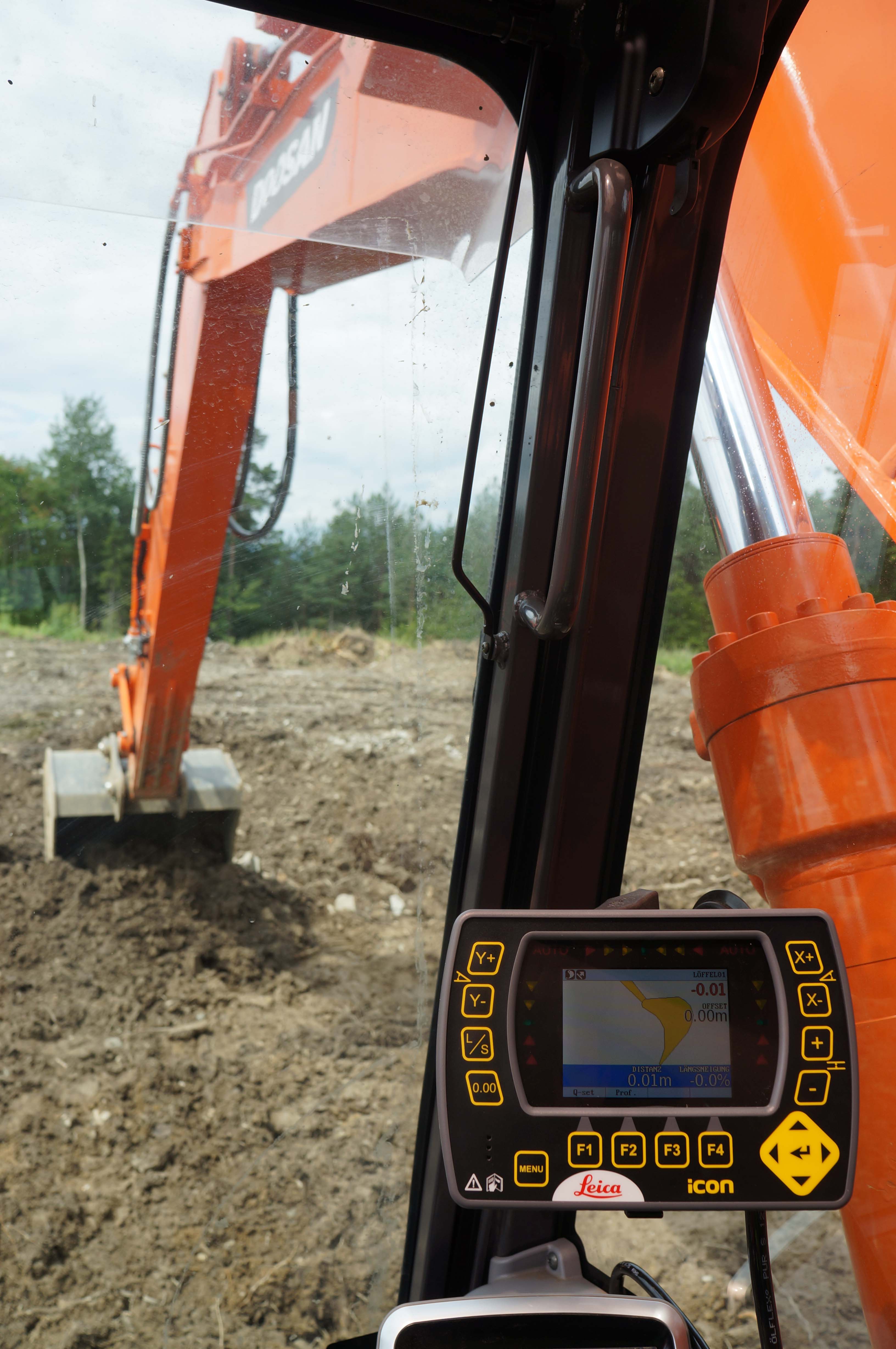 Scanlaser und Doosan gemeinsam in Aktion