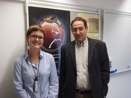 Dr. Maria Shilina und Prof. Dr. Andreas Oberweis am KIT