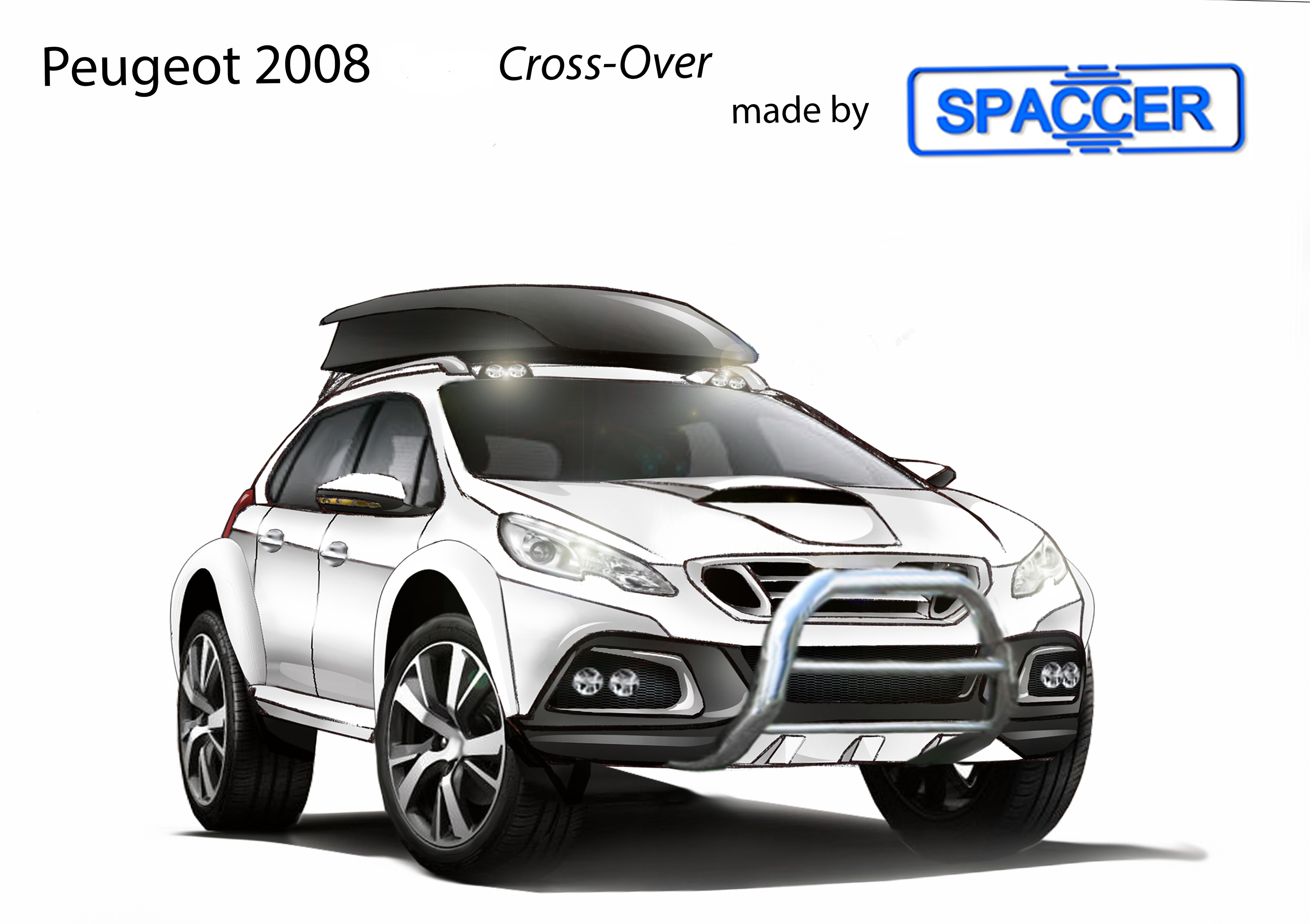 Peugeot 2008 Crossover mit Spaccer Peugeot 2008 Crossover mit Spaccer