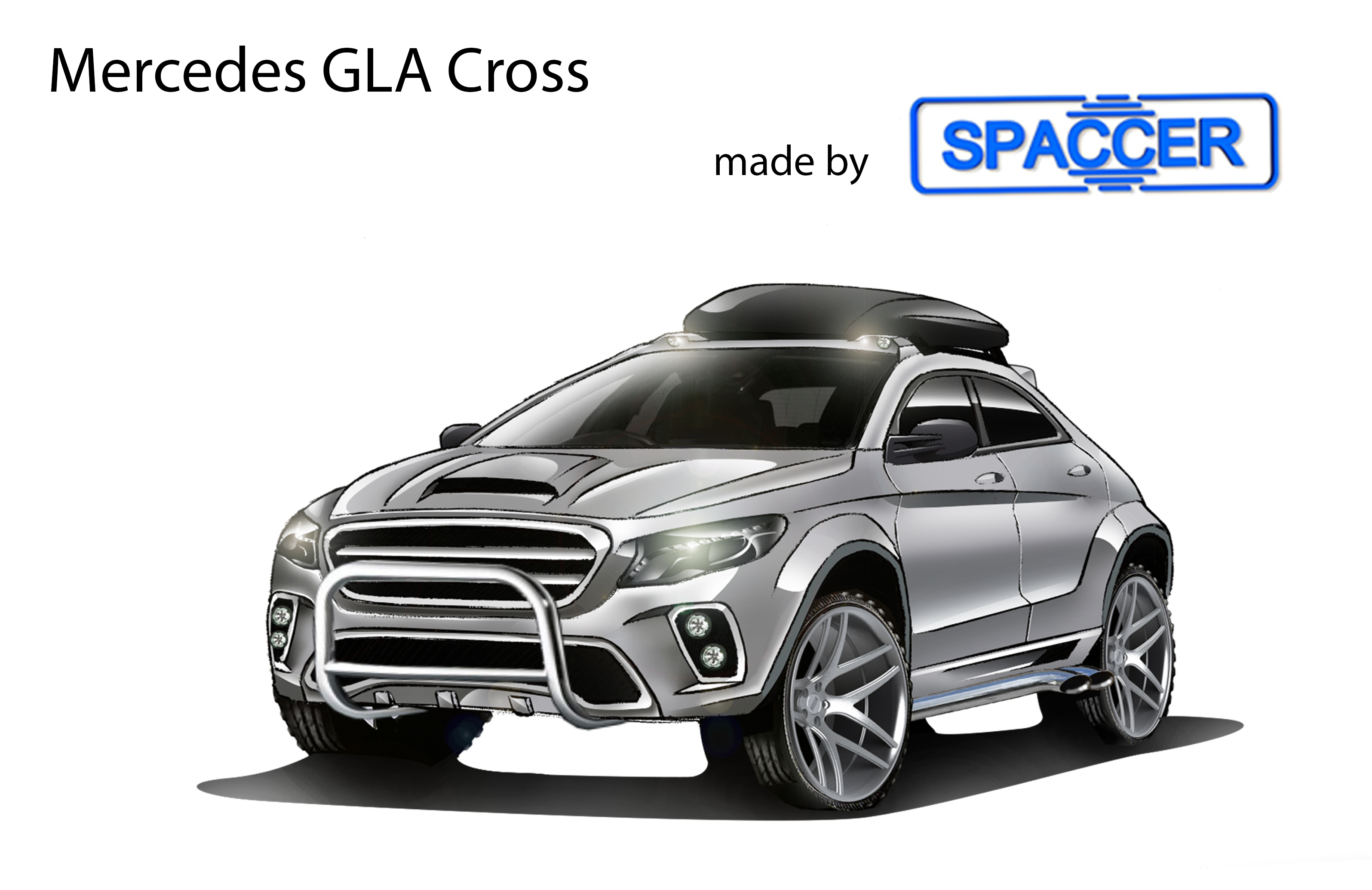 Mercedes GLA Crossover mit Spaccer Mercedes GLA Crossover mit Spaccer