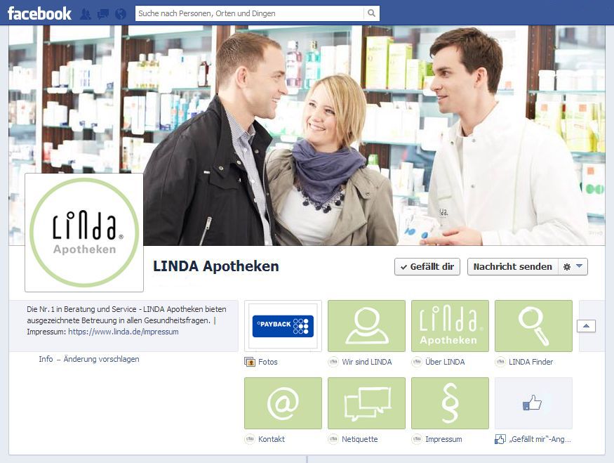Fanpage LINDA Apotheken