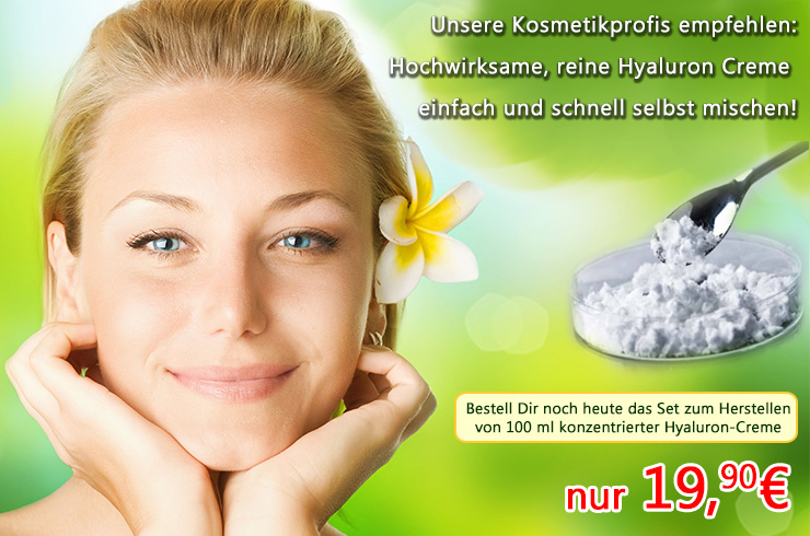 Hyaluron - Das Wundermittel gegen Falten Hyaluron - Das Wundermittel gegen Falten