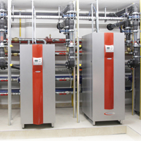 Hocheffizienz-Wärmepumpen von Heliotherm in Kaskade. Energiequelle Grundwasser