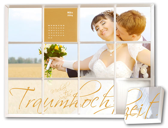 Dieser Mosaik-Fotokalender macht neugierig. Man kann jetzt zum Kennenlernpreis testen.