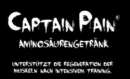 Captain Pain Aminosäurengetränk unterstützt die Regeneration der Muskeln nach intensivem Training.