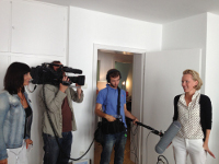 Marilen Hoffstaedter bei den Drehaufnahmen Marilen Hoffstaedter bei den Drehaufnahmen