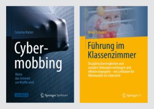 Coverabbildungen des Fachbuchs Cybermobbing und des Fachbuchs Führung im Klassenzimmer Coverabbildungen des Fachbuchs Cybermobbing und des Fachbuchs Führung im Klassenzimmer