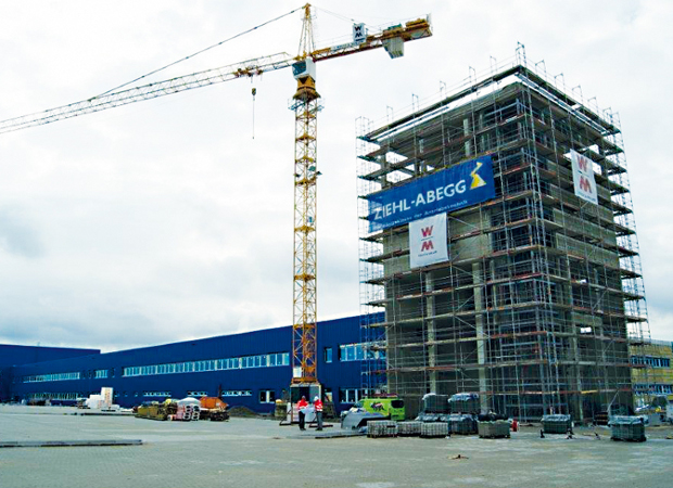 Großbaustelle von WOLFF&MÜLLER im Gewerbepark Hohenlohe. Quelle: WOLFF&MÜLLER Großbaustelle von WOLFF&MÜLLER im Gewerbepark Hohenlohe. Quelle: WOLFF&MÜLLER