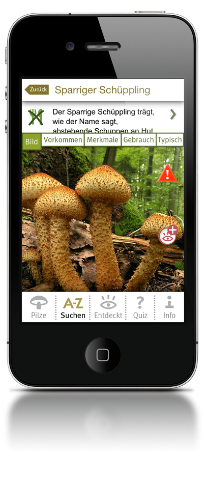 Pilze bestimmen mit der iPhone Pilze App