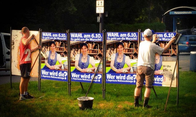 Wahl zur Weißwurstkönigin Wahl zur Weißwurstkönigin