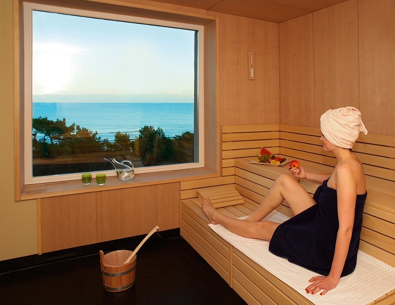 Panoramasauna im Strandhotel Heringsdorf auf Usedom