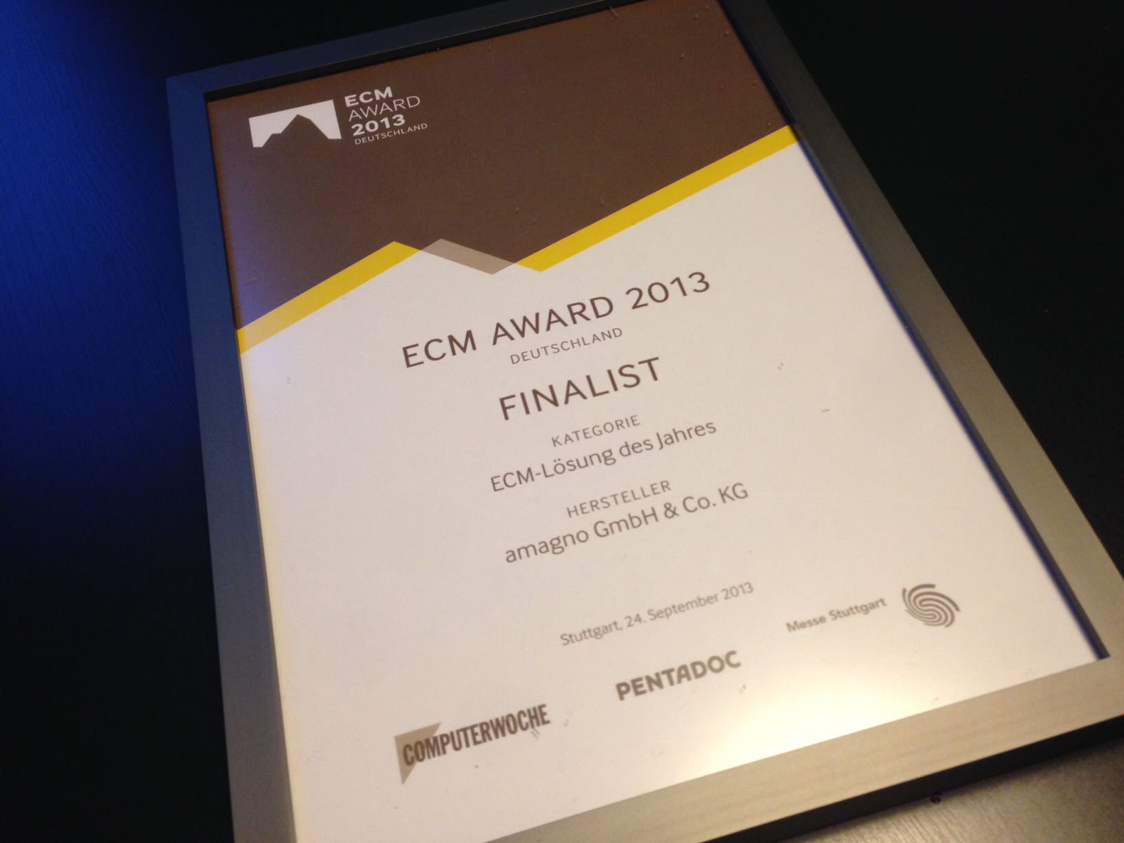 amagno als eine der besten ECM Lösungen 2013