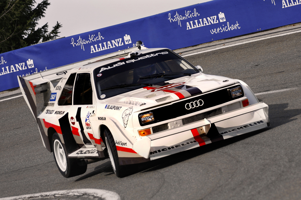 Audi Sport Quattro E2 Pikes Peak mit Walter Röhrl Audi Sport Quattro E2 Pikes Peak mit Walter Röhrl