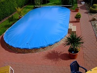 Poolabdeckung: Winterabdeckplane PEB für Ihren Pool im Winter. Poolexperte ESTA Poolshop