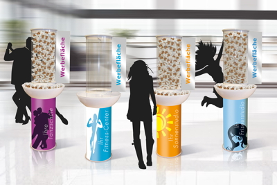 Mit dem neuen TrendTower erreichen Produktproben flächendeckend und effizient die Zielgruppe. Mit dem neuen TrendTower erreichen Produktproben flächendeckend und effizient die Zielgruppe.