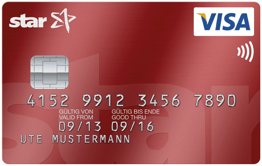 Die neue star VISA Kreditkarte Die neue star VISA Kreditkarte