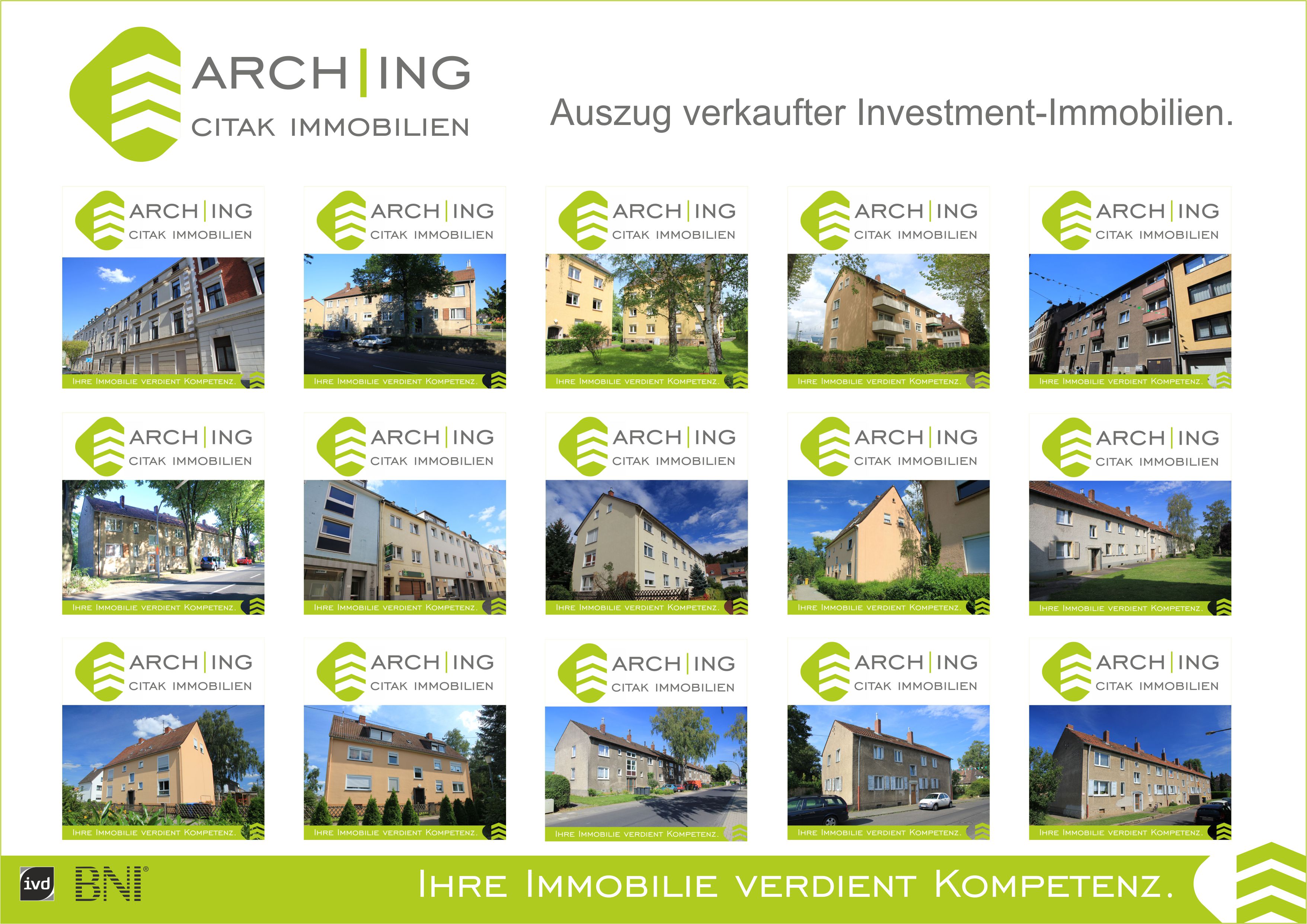 Auszug verkaufter Referenzen - Investment-Immobilien - ARCH-ING Citak Immobilien IVD Auszug verkaufter Referenzen - Investment-Immobilien - ARCH-ING Citak Immobilien IVD