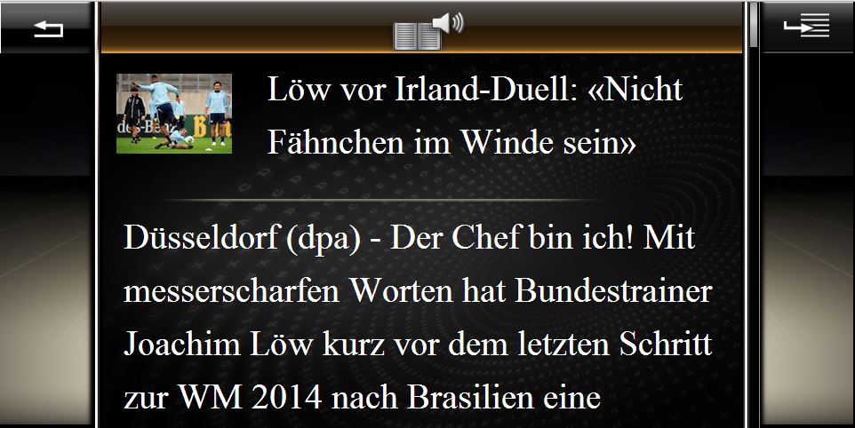 Die News App integriert die Nuance-Sprachplattform Dragon Drive.