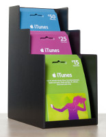 Interessierte Franchisepartner können ein Display inklusive iTunes-Karten für zehn Euro bestellen.