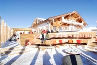 Außenansicht Kristallhütte im Winter Außenansicht Kristallhütte im Winter
