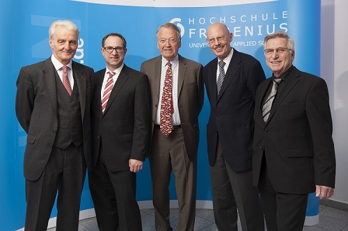 v.l.n.r.: Botho von Portatius, Prof. Dr. Marcus Pradel, Dr. Arend Oetker, Ludwig Fresenius,H.J. Bähr v.l.n.r.: Botho von Portatius, Prof. Dr. Marcus Pradel, Dr. Arend Oetker, Ludwig Fresenius,H.J. Bähr