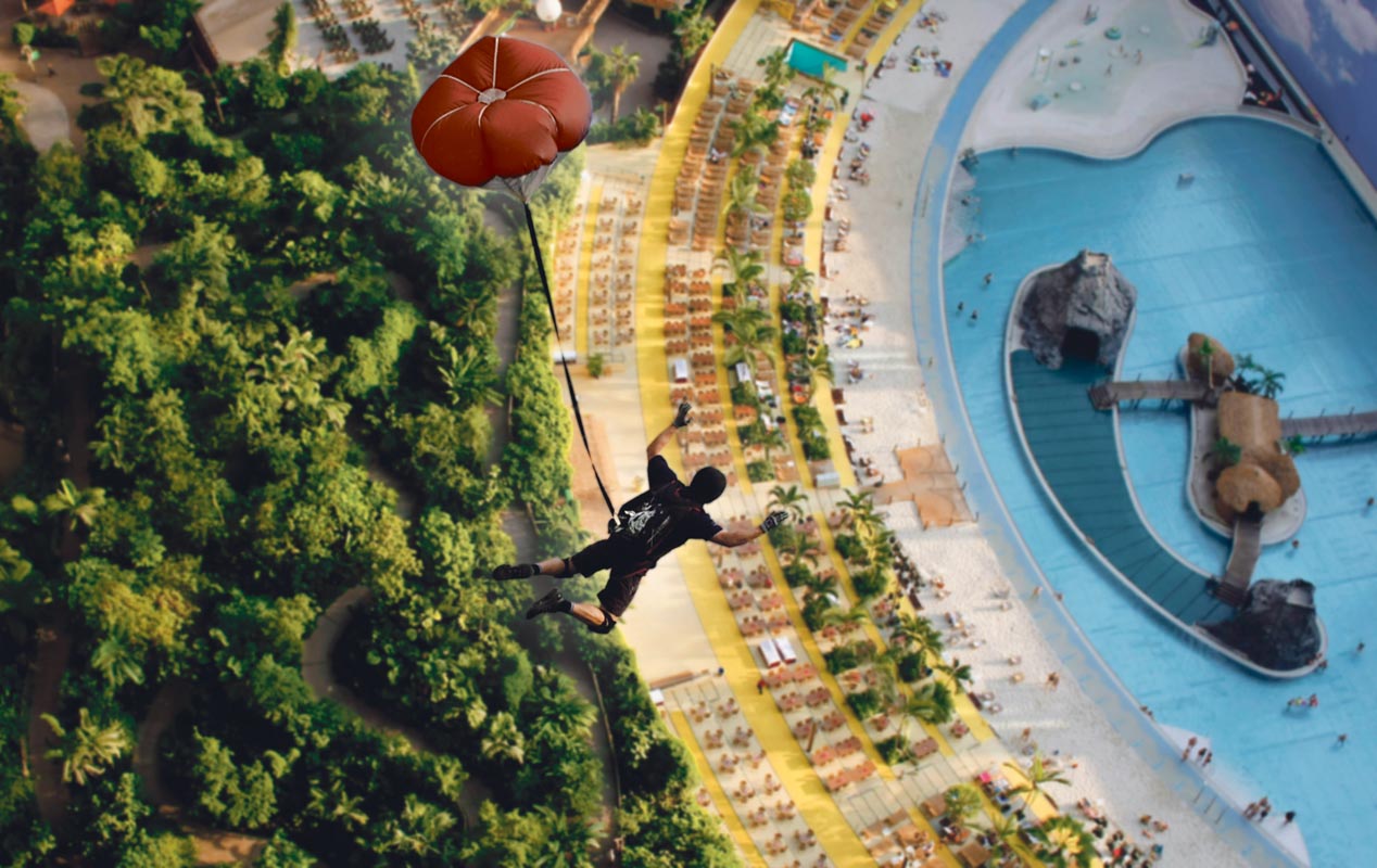 Indoor BASE Jump, Tropical Islands Indoor BASE Jump, Tropical Islands