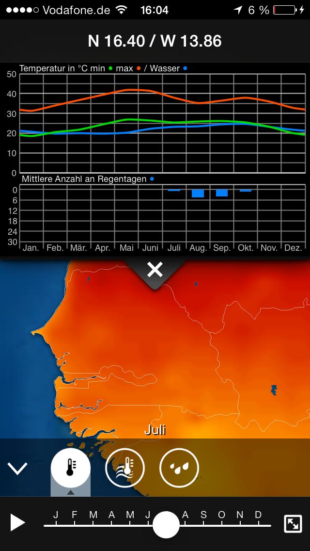 Erleichterte Urlaubsplanung mit der neuen Klimadatenbank