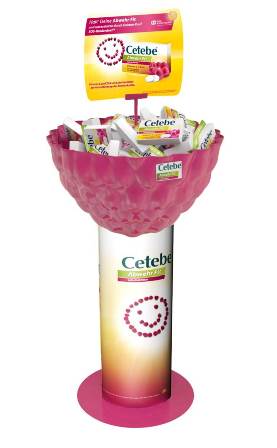 Apotheken-Display der STI Group für Cetebe® Apotheken-Display der STI Group für Cetebe®