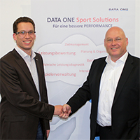 Lars Joeckel, Business Development Manager Data One Sport Solutions und Klaus Hoffmann, CEO TVsports
