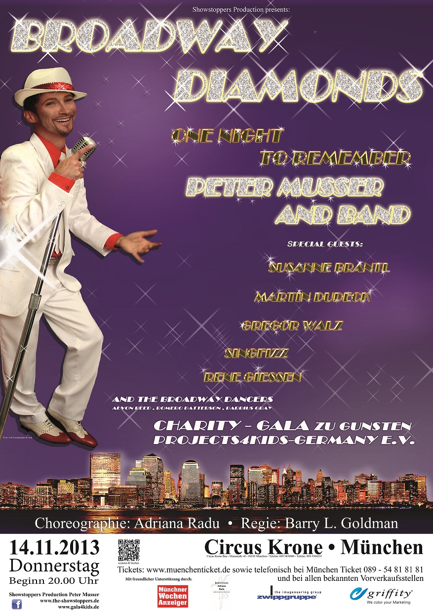 Broadway Diamonds?Charity-Gala zu Gunsten Projects4Kids