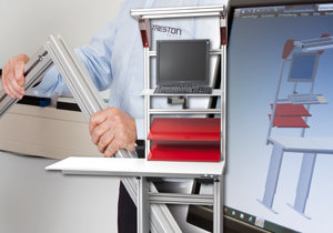Die professionelle Arbeitsplatzkonzeption mit Aluminium Engineering von Treston Die professionelle Arbeitsplatzkonzeption mit Aluminium Engineering von Treston