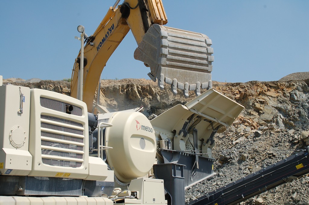 Mobiler Metso Backenbrecher LT120E (dieselelektrisch)