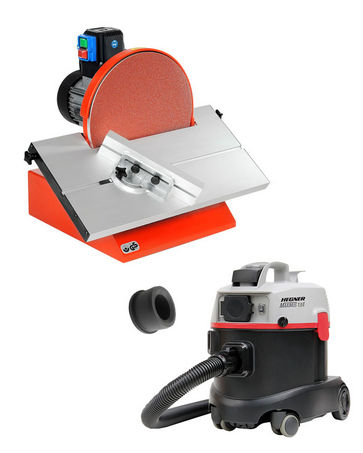 Für Staubfreiheit am Arbeitsplatz: Schleifmaschine HSM 300 und Trockensauger Maximus 13E im Bundle.