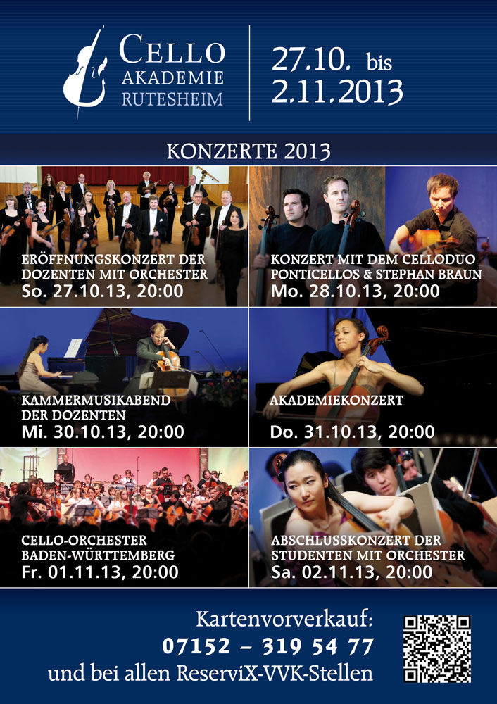 Übersicht aller Konzerte des Cellofestivals