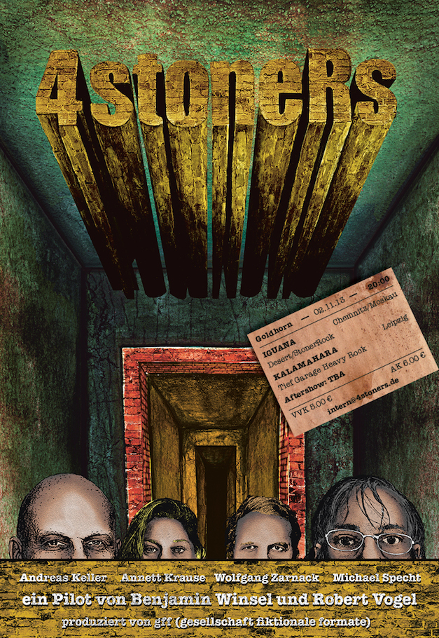 Plakat für die Premiere am 2. November im Goldhorn, Leipzig Plakat für die Premiere am 2. November im Goldhorn, Leipzig