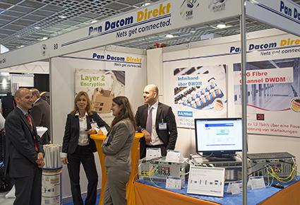Das Pan Dacom Direkt Team auf der PTC 2013 mit Geschäftsführer Dirk Bachmann (v.l.) copyright
