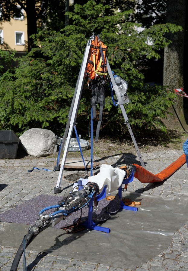 Sanierung der Hausanschlussleitungen des Europäischen Patentamtes mit dem MtH-System. (Foto: Trelleb Sanierung der Hausanschlussleitungen des Europäischen Patentamtes mit dem MtH-System. (Foto: Trelleb