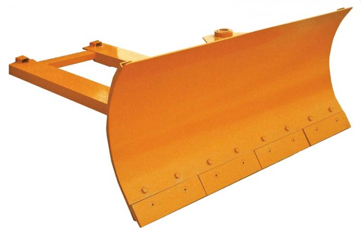 Ein hochwertiger Stapler-Schneeschieber mit Federklappschare 