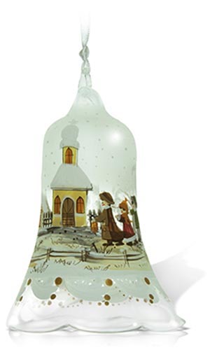 Die Weihnachtsglöckchen sind allesamt Unikate und handgemalt Die Weihnachtsglöckchen sind allesamt Unikate und handgemalt