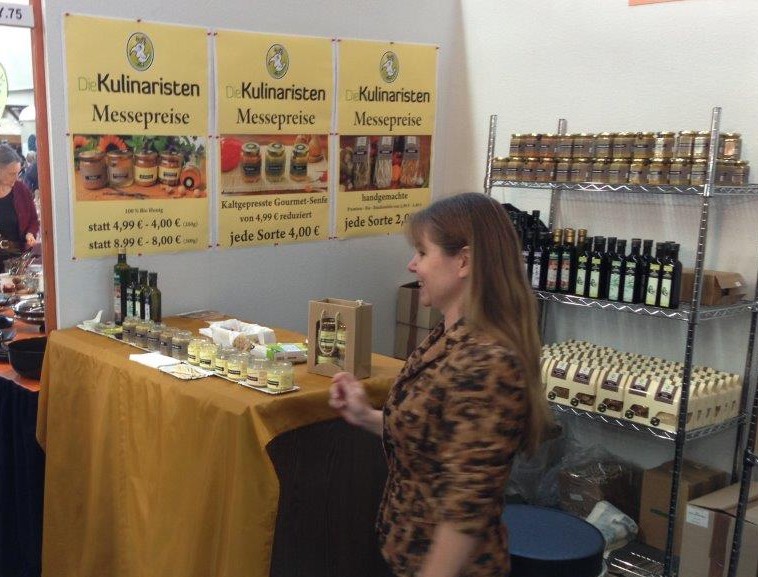 Messestand der Kulinaristen auf der Rohkostmesse in Mülheim