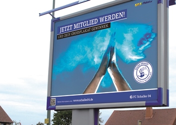 1-2-3-Plakat.de ist neuer Medienpartner vom FC Schalke 04. Erste Kampagne: Hand drauf! 1-2-3-Plakat.de ist neuer Medienpartner vom FC Schalke 04. Erste Kampagne: Hand drauf!