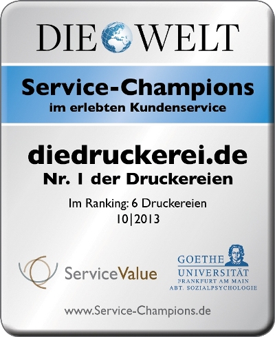Branchengewinner im Kundenurteil: diedruckerei.de