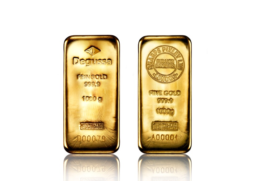 Goldbarren Degussa Sharps Pixley