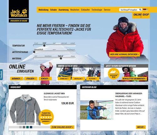 Erfolgreiche Jack Wolfskin Online-Projekte von Internetagentur Xparo