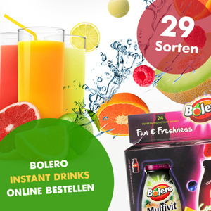 Bolero Getränkepulver gibt es mittlerweile in 29 verschiedenen Geschmacksrichtungen.