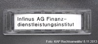 Infinus AG - Finanzdienstleistungsinstitut I KAP Rechtsanwälte informieren Anleger Infinus AG - Finanzdienstleistungsinstitut I KAP Rechtsanwälte informieren Anleger