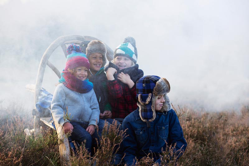 Kinderkopfbedeckungen für den Winter