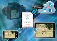 FlashAir-WLAN-SD-Karte von Toshiba (Bild: Toshiba)