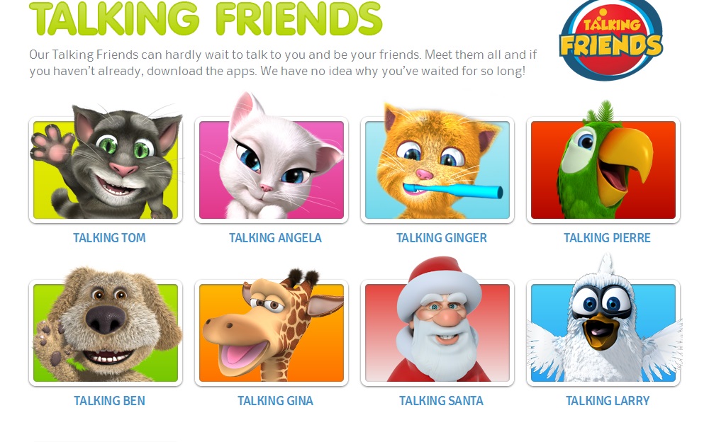 Die Talking Friends App von Outfit7 wurde allein im Juni 2013 eine Milliarde Mal heruntergeladen. Fo Die Talking Friends App von Outfit7 wurde allein im Juni 2013 eine Milliarde Mal heruntergeladen. Fo