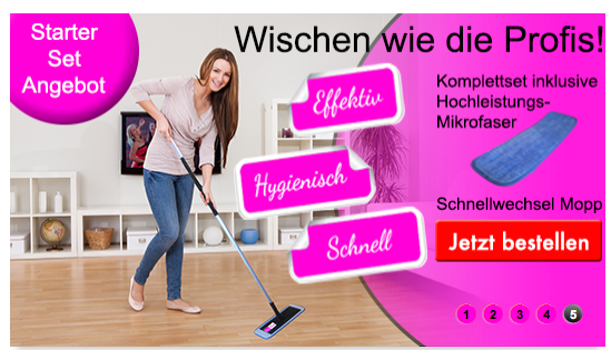 Feucht wischen ohne Eimer EasyMopp Bodenreinigungssystem für schnelle, hygienische und effektive Rei Feucht wischen ohne Eimer EasyMopp Bodenreinigungssystem für schnelle, hygienische und effektive Rei